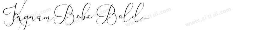 KingnamBobo Bold字体转换